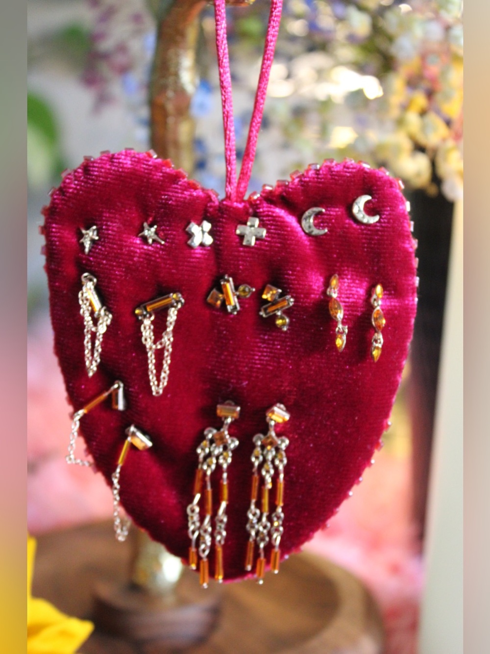 Free People Celestial Mix & Match Earring Set with Velvet Heart Holder